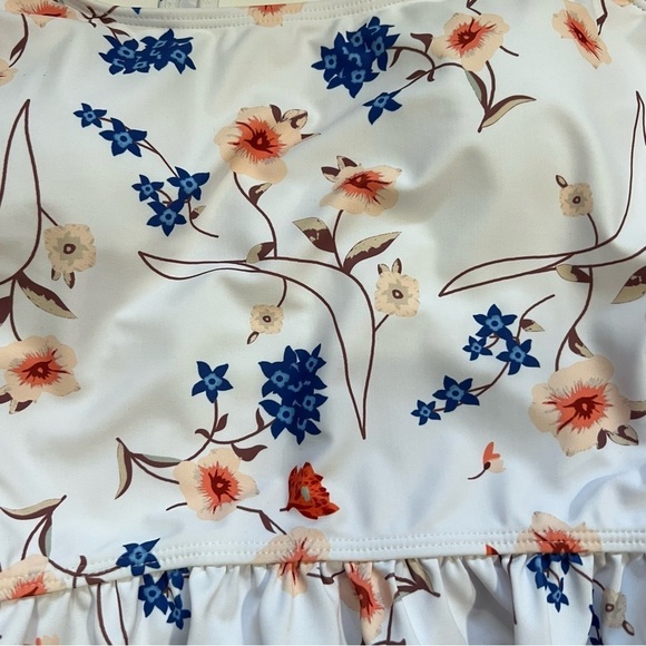 Women's Bikini Set High Waist Swimsuit 2 Piece Ruffled Tummy - Picture 6 of 9